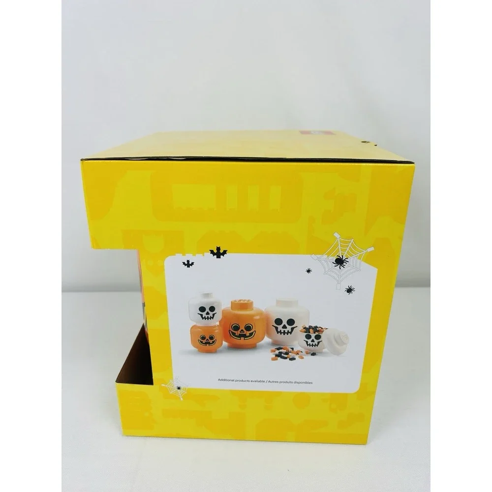 LEGO Large 11in Halloween Pumpkin Jack-O-Lantern Orange Storage Head 4032